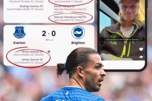 九游官网-想他了吗？格拉利什2场4助，哈兰德开吹：杰克-德布劳内在埃弗顿